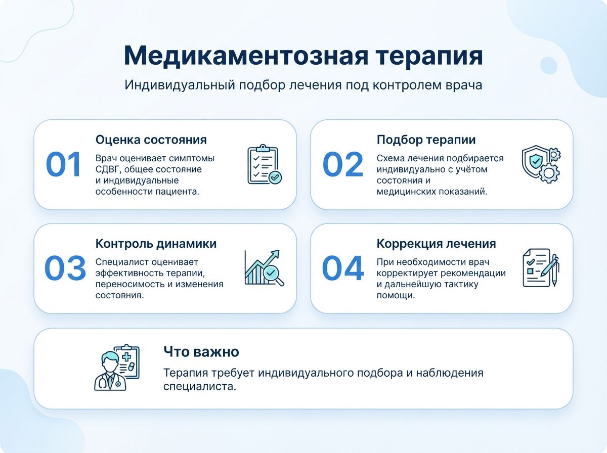 Лечение СДВГ в Бийске у детей и взрослыхинфографика