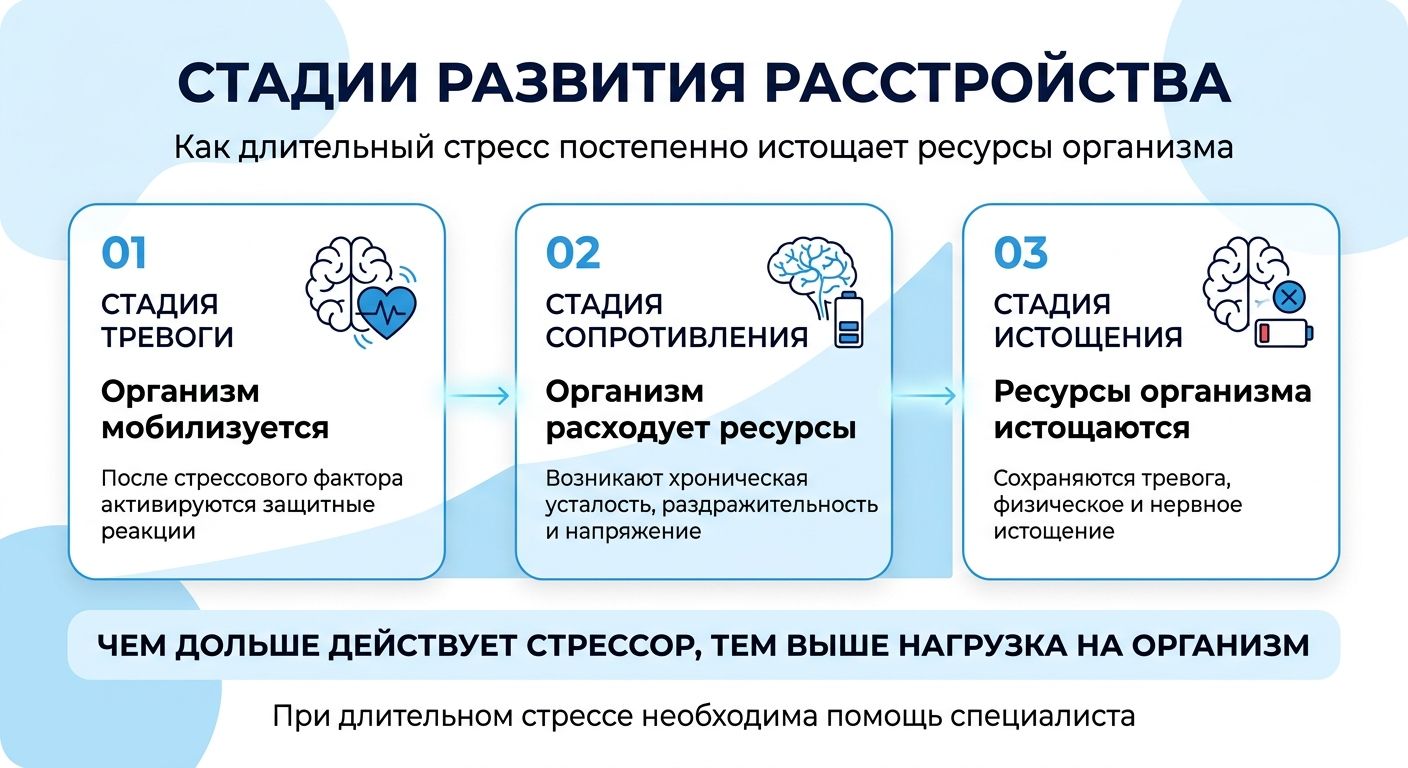 Лечение стресса в Бийске инфографика